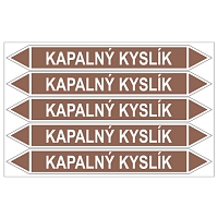 Značení potrubí, kapalný kyslík